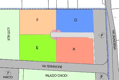Piantina Lottizzazione Borgo Palazzo